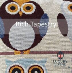 Luxury Living Whimsical Owl Tapestry Cushions (Set of 4 with Plump Pads) - Size: 45 cm x 45 cm - thumbnail 7