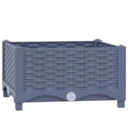 Berkfield Home Raised Bed 40x40x23 cm Polypropylene in Grey - Size: 40 x 40 x 23 cm - thumbnail 2