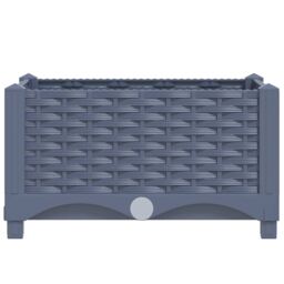 Berkfield Home Raised Bed 40x40x23 cm Polypropylene in Grey - Size: 40 x 40 x 23 cm - thumbnail 4