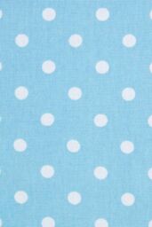 Homescapes Polka Dots Blue Ready Made Eyelet Curtain Pair - Size: 117 cm width x 137 cm drop - thumbnail 4