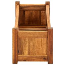 Berkfield Home Garden Raised Bed Acacia Wood 76x27.6x25 cm in Brown - thumbnail 5