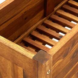 Berkfield Home Garden Raised Bed Acacia Wood 76x27.6x25 cm in Brown - thumbnail 7