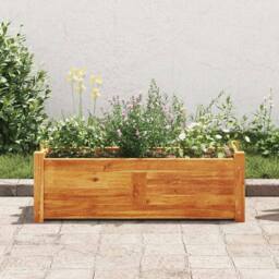 Berkfield Home Garden Raised Bed Acacia Wood 76x27.6x25 cm in Brown - thumbnail 2