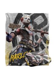 Suicide Squad LOGOVISION :Kill The Justice League Blanket, 152x127 cm Harely Silk Touch Blanket in White - thumbnail 2