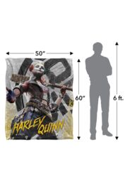 Suicide Squad LOGOVISION :Kill The Justice League Blanket, 152x127 cm Harely Silk Touch Blanket in White - thumbnail 5