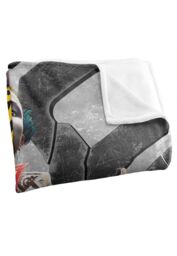 Suicide Squad LOGOVISION :Kill The Justice League Blanket, 152x127 cm Harely Silk Touch Blanket in White - thumbnail 3
