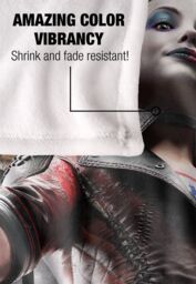 Suicide Squad LOGOVISION :Kill The Justice League Blanket, 152x127 cm Harely Silk Touch Blanket in White - thumbnail 4