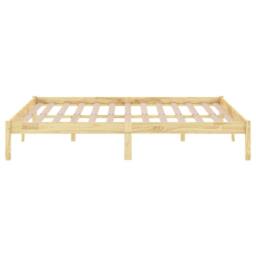 Berkfield Home Bed Frame Solid Wood 180x200 cm Super King Size in Brown - thumbnail 5