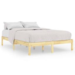 Berkfield Home Bed Frame Solid Wood 180x200 cm Super King Size in Brown - thumbnail 2