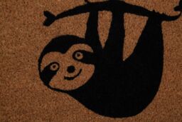Orsina Baby Sloth Doormat in Brown - Size: 100 cm diameter - thumbnail 6