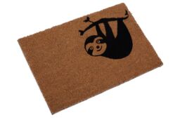 Orsina Baby Sloth Doormat in Brown - Size: 100 cm diameter - thumbnail 2