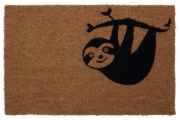 Orsina Baby Sloth Doormat in Brown - Size: 100 cm diameter - thumbnail 1