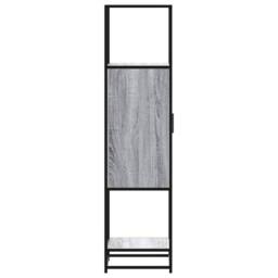 Berkfield Home Highboard Grey Sonoma 35.5x35x139 cm Engineered Wood & Metal - thumbnail 6