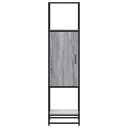 Berkfield Home Highboard Grey Sonoma 35.5x35x139 cm Engineered Wood & Metal - thumbnail 4