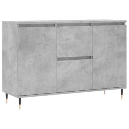 Berkfield Home Sideboard Concrete Grey 104x35x70 cm Engineered Wood - Size: 104 x 35 x 70 cm - thumbnail 1