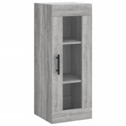 Berkfield Home Wall Mounted Cabinet Grey Sonoma 34.5x34x90 cm - thumbnail 1