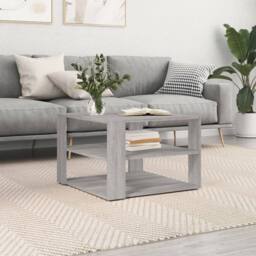 Berkfield Home Coffee Table Grey Sonoma 59.5x59.5x40 cm Engineered Wood - thumbnail 2