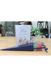 KDMD Elegant Single Rose Display Stand - Perfect for Table & Shelf Decor in White - thumbnail 4