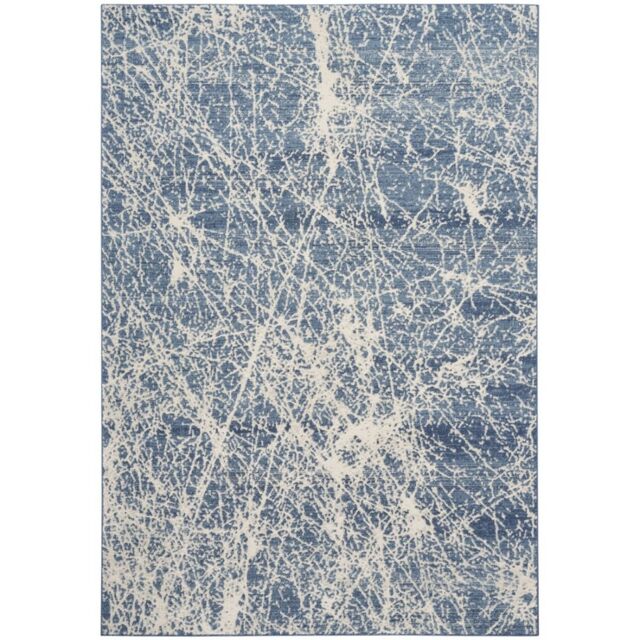 The Rug Shop UK Blue Modern Abstract Jute Backing Area Rug - Size: 240 cm x 300 cm - image 1