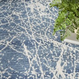 The Rug Shop UK Blue Modern Abstract Jute Backing Area Rug - Size: 240 cm x 300 cm - thumbnail 5