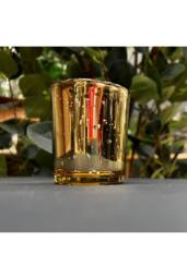 KDMD Champagne Speckle Votive 10 Pack in Gold