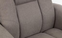 Ashfield Reclining Swivel Chair with Footstool in Grey - thumbnail 4