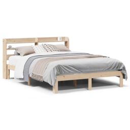 Berkfield Home Bed Frame with Headboard without Mattress 160x200 cm in Brown - thumbnail 2