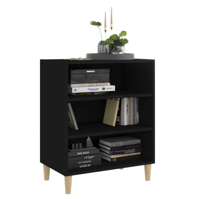Berkfield Home Sideboard Black 57x35x70 cm Engineered Wood - Size: 57 x 35 x 70 cm - image 1