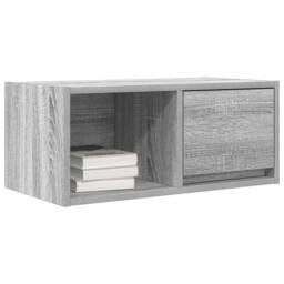 Berkfield Home TV Cabinets 2 pcs Grey Sonoma 60x31x25.5 cm Engineered Wood - thumbnail 4
