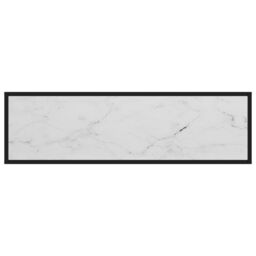 Berkfield Home Console Table White 120x35x75 cm Tempered Glass - Size: 120 x 35 x 75 cm - thumbnail 4