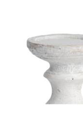 KDMD Small Stone Candle Holder for Rustic & Modern Decor in White - thumbnail 2