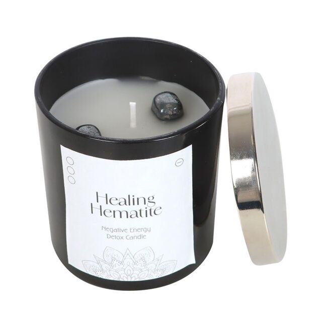 Something Different Healing Hematite Candle in Black - image 1