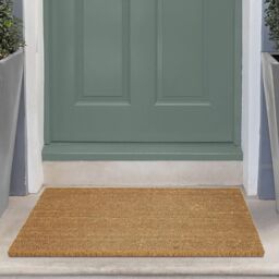 THE RUGS Coir Doormats Plain Design Mat - 139 in Brown - Size: 50 cm x 80 cm - thumbnail 2