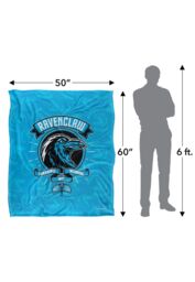 Warner Brothers Harry Potter Ravenclaw Varsity Badge Blanket 152 x 127 cm in White - thumbnail 5