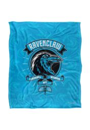 Warner Brothers Harry Potter Ravenclaw Varsity Badge Blanket 152 x 127 cm in White - thumbnail 1