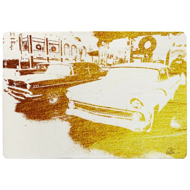 Benjamin Tate Design Cool Cars Rug in Natural - Size: Large - image 1
