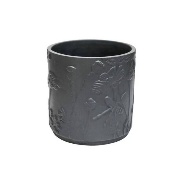 Lemon Pavilion Furniture and Decor Kew Stoneware Meadow Planter - L20.5 x W20.5 x H20.5 cm - Grey - image 1