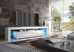 Creative Furniture TV Unit 200cm Sideboard Cabinet Cupboard TV Stand in White - thumbnail 6