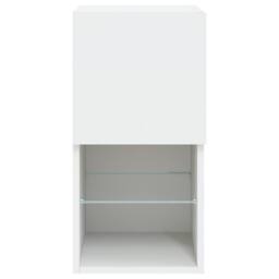 Berkfield Home TV Cabinets with LED Lights 2 pcs White 30.5x30x60 cm - thumbnail 9