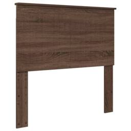 Berkfield Home Bed Frame with Headboard Brown Oak 100 x 200 cm Solid Pine Wood - thumbnail 6
