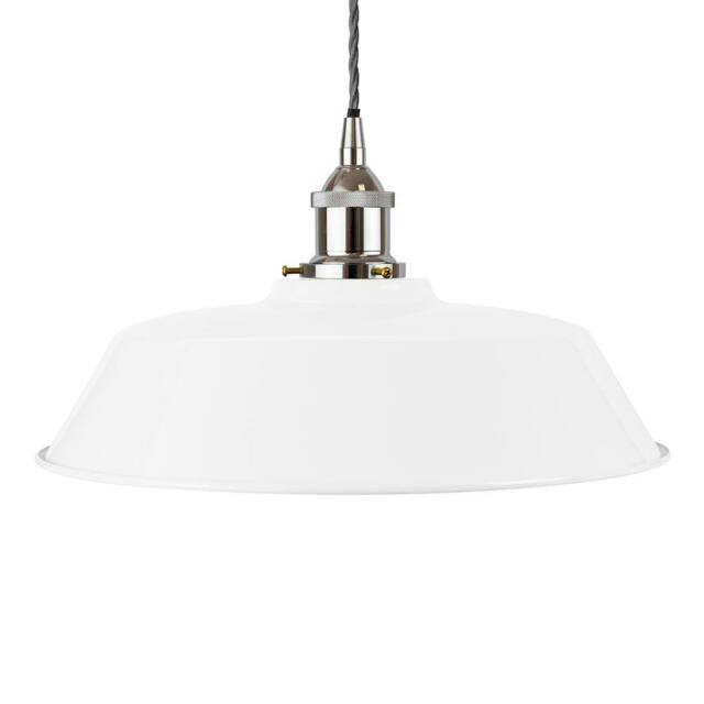 SE Home White Chancery Pendant Light - Nickel - Grey Twisted - image 1
