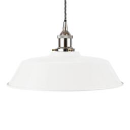 SE Home White Chancery Pendant Light - Nickel - Grey Twisted - thumbnail 1