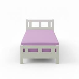 Snug City Flannelette Cot Bed Fitted Sheet Soft Brushed Cotton Bedding Comfort in Lilac - thumbnail 2