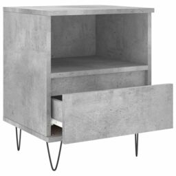 Berkfield Home Bedside Cabinets 2 pcs Concrete Grey 40x35x50 cm Engineered Wood - Size: 40 x 35 x 50 cm - thumbnail 6