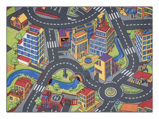 RugsX Rebel Roads Rug in Grey - Size: 95 cm x 200 cm - image 1
