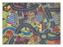 RugsX Rebel Roads Rug in Grey - Size: 95 cm x 200 cm - thumbnail 3