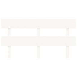 Berkfield Home Bed Headboard White 164x3x81 cm Solid Wood Pine - Size: 164 x 3 x 81 cm - thumbnail 3