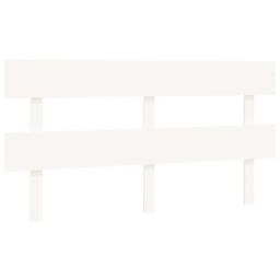 Berkfield Home Bed Headboard White 164x3x81 cm Solid Wood Pine - Size: 164 x 3 x 81 cm - thumbnail 2