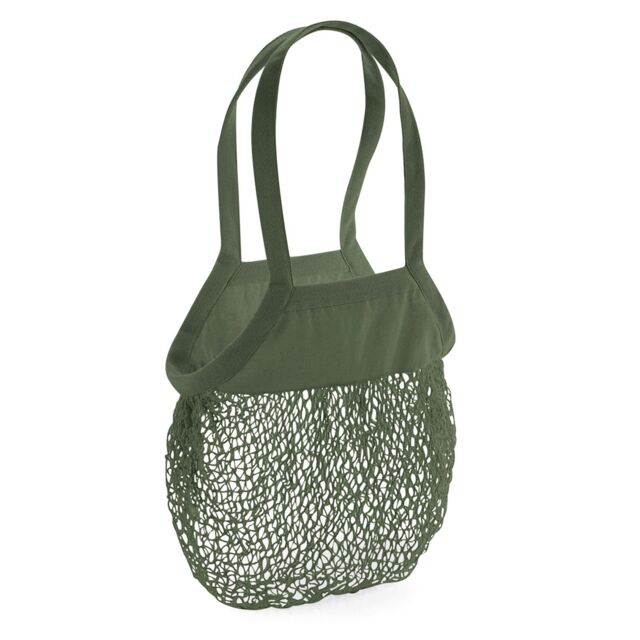 Westford Mill Cotton Mesh Grocery Bag in Dark Olive