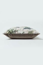 Homescapes Floral Butterfly Garden Grey Cushion 46 x 46 cm in Pink - thumbnail 4